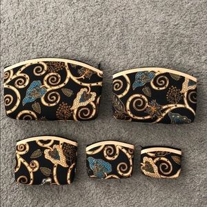5 in 1 Indonesian BATIK clutch. BRAND NEW.